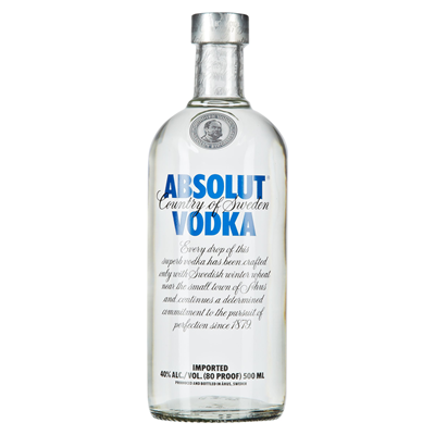 Absolut Vodka 40 % Vol. - 500 ml Flasche