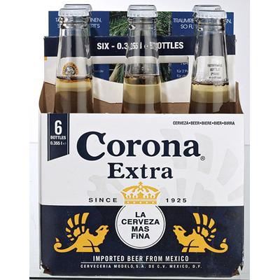 Corona Extra Glas Mehrweg - 6 x 355 ml Flaschen im 6er Pack (inkl. Pfand)